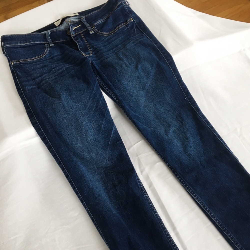 Dark Blue Regular Hollister Jeans Size 7